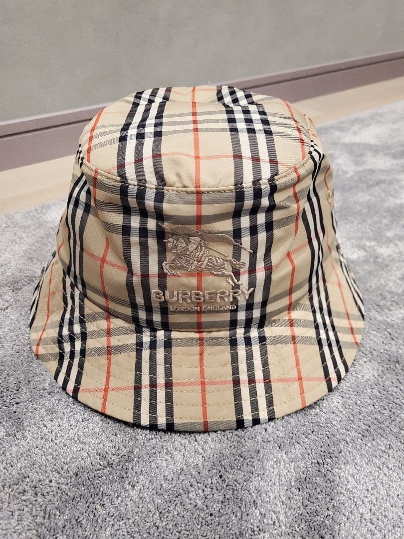 Burberry × supreme ハット HAT キャップ