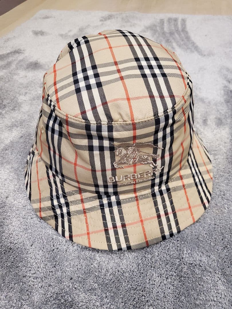 Burberry × supreme ハット HAT キャップ