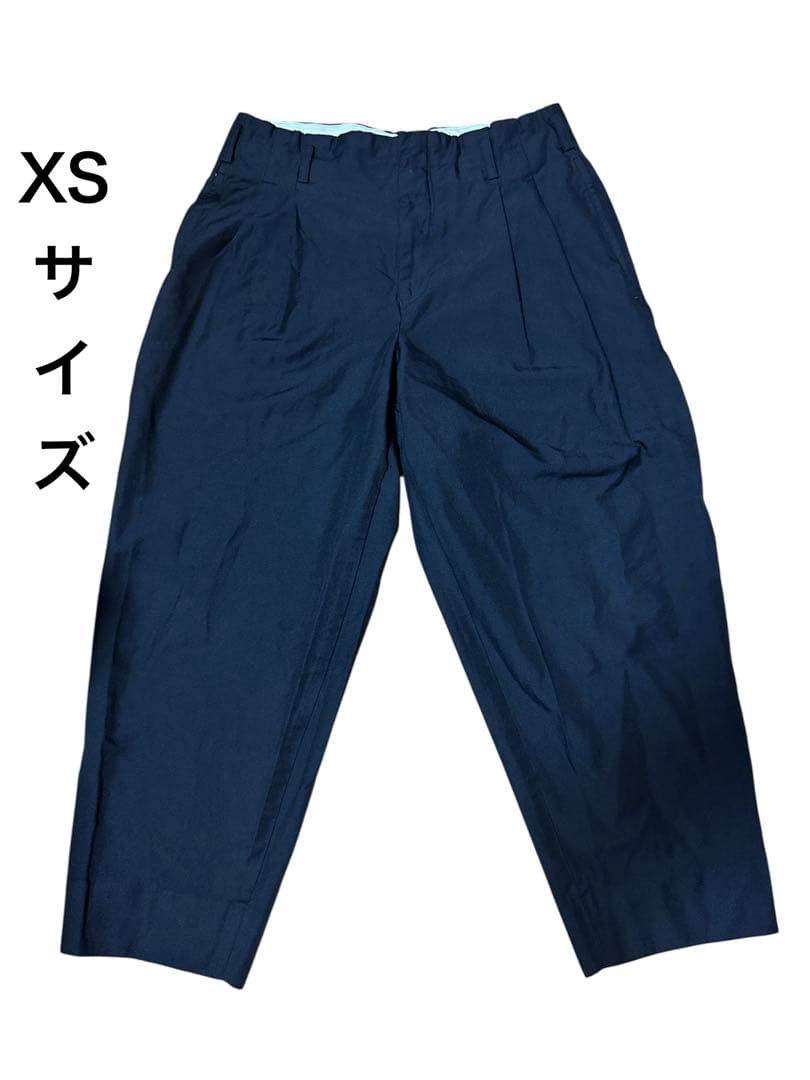 【美品】コムデギャルソンオムプリュス エステルツイル製品染加工 2タックパンツ