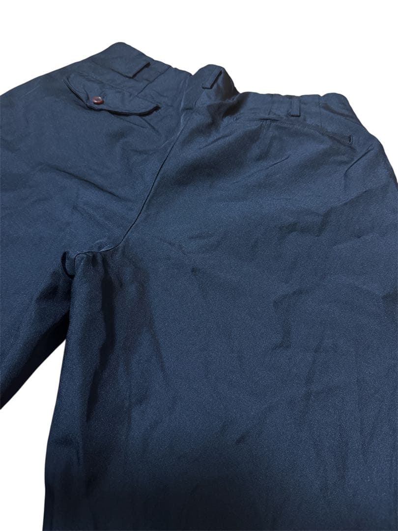 【美品】コムデギャルソンオムプリュス エステルツイル製品染加工 2タックパンツ