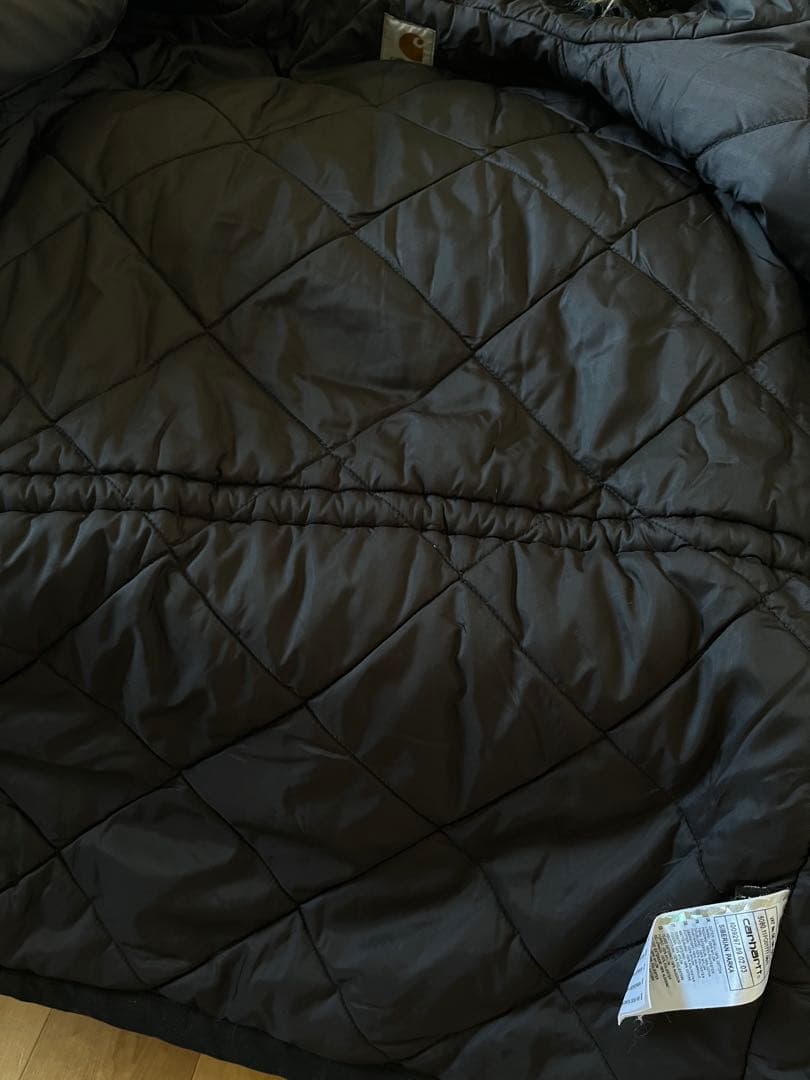 Carhartt シベリアンパーカーブラック フード付きジャケット