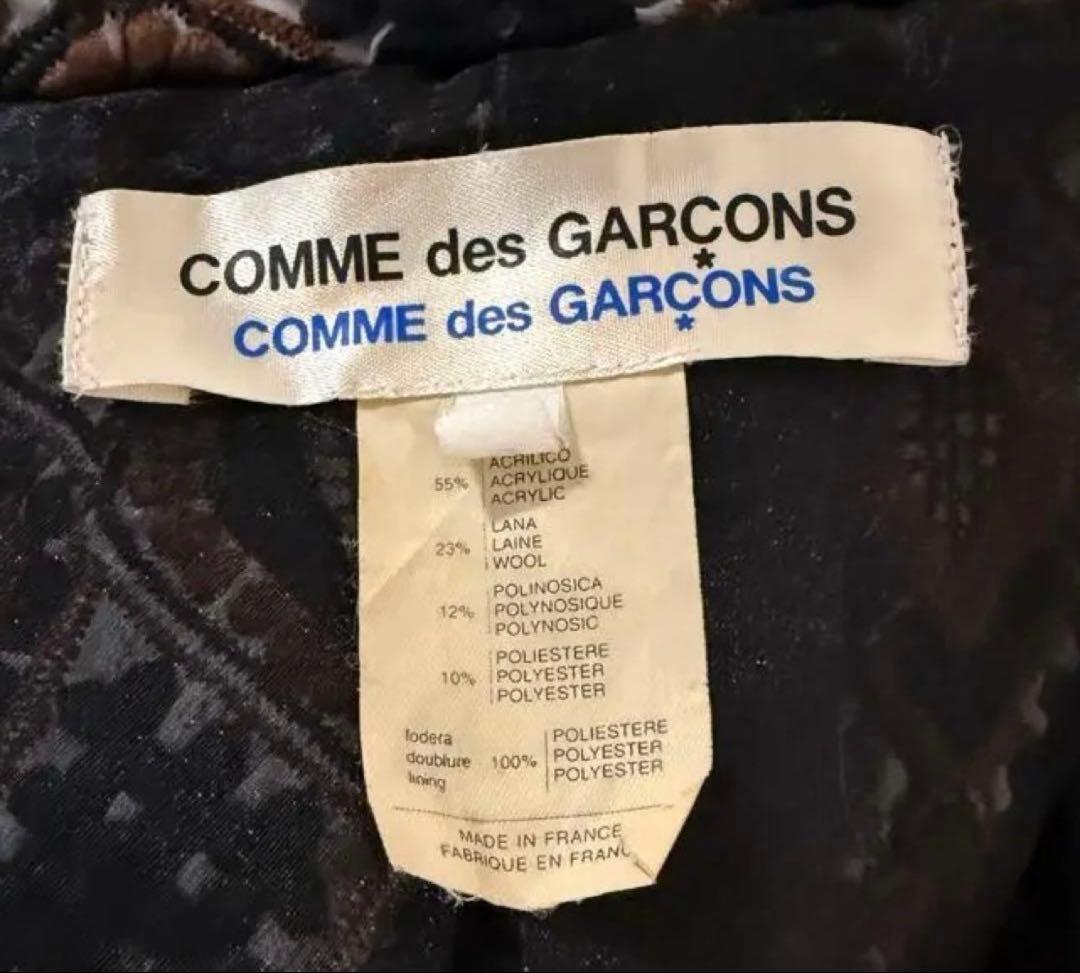 コムデギャルソン テーラードジャケット 総柄 アウター レディース ブラウン