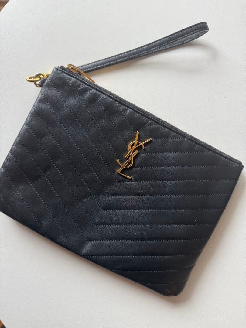 YSL ブラック クラッチバッグ