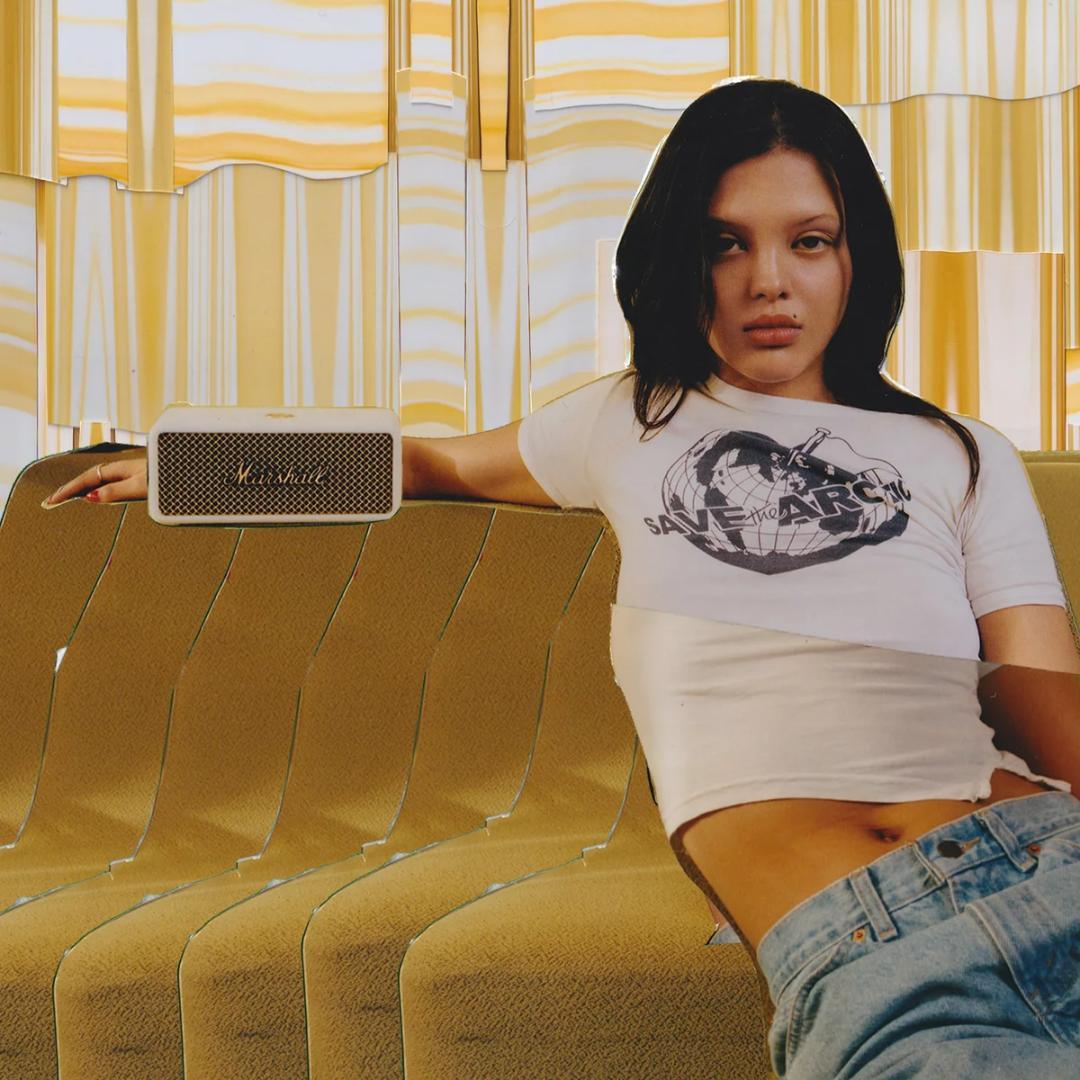 高級感◎マーシャル Emberton ワイヤレスSP クリーム