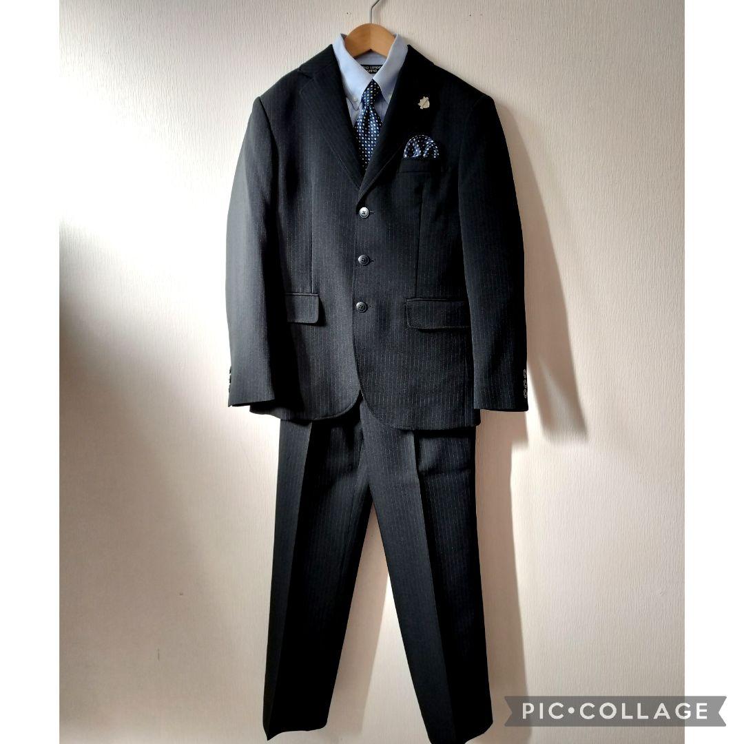 【極美品】ミチコロンドン 男の子フォーマルスーツ 150｜卒服 6点セット黒