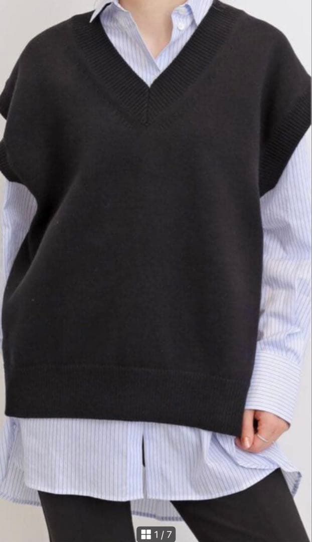 24aw L’Appartement COTTON WOOL KNIT VEST