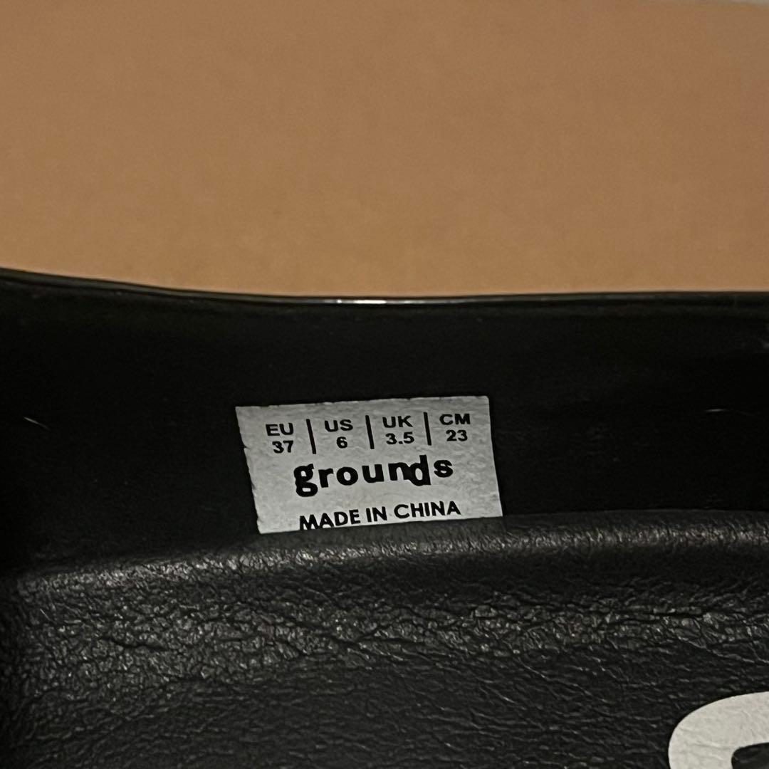 groundsJEWELRYLOAFERBLACK グラウンズローファー23cm