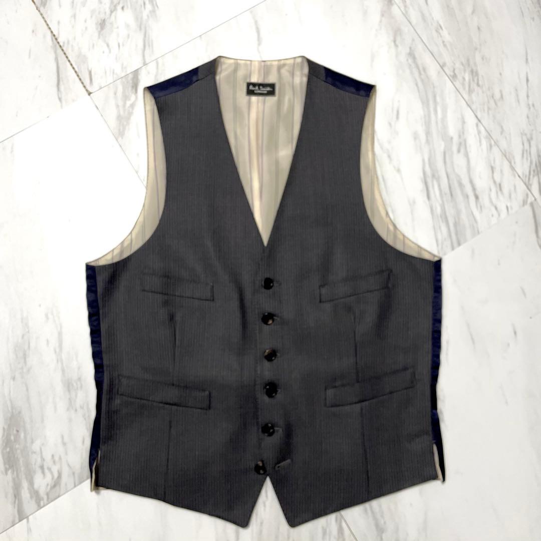 美品⭐️ポールスミス × ゼニア 3ピース マルチストライプ 裏地紫 グレー L