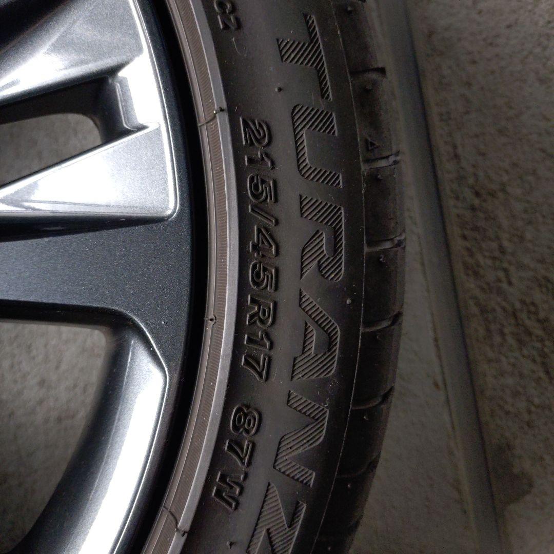 カローラツーリング W×Bトヨタ 純正ホイールタイヤセット 17インチ