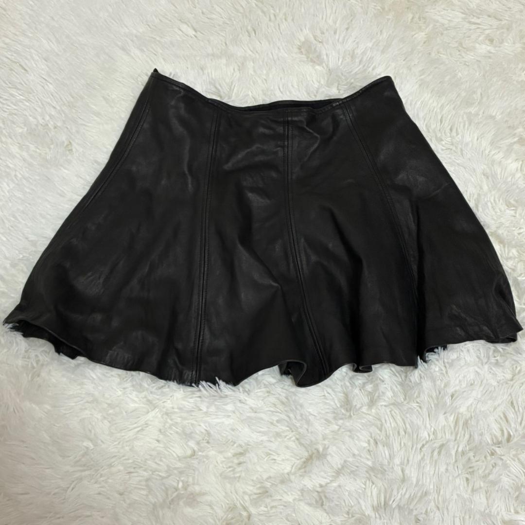 Ralph Lauren ポロラルフローレン レザースカート 本革 羊革 ミニ