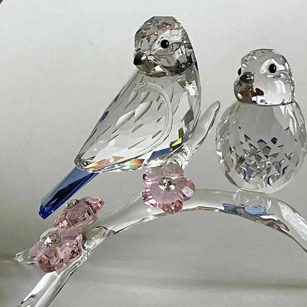 スワロフスキー置物　アオガラ