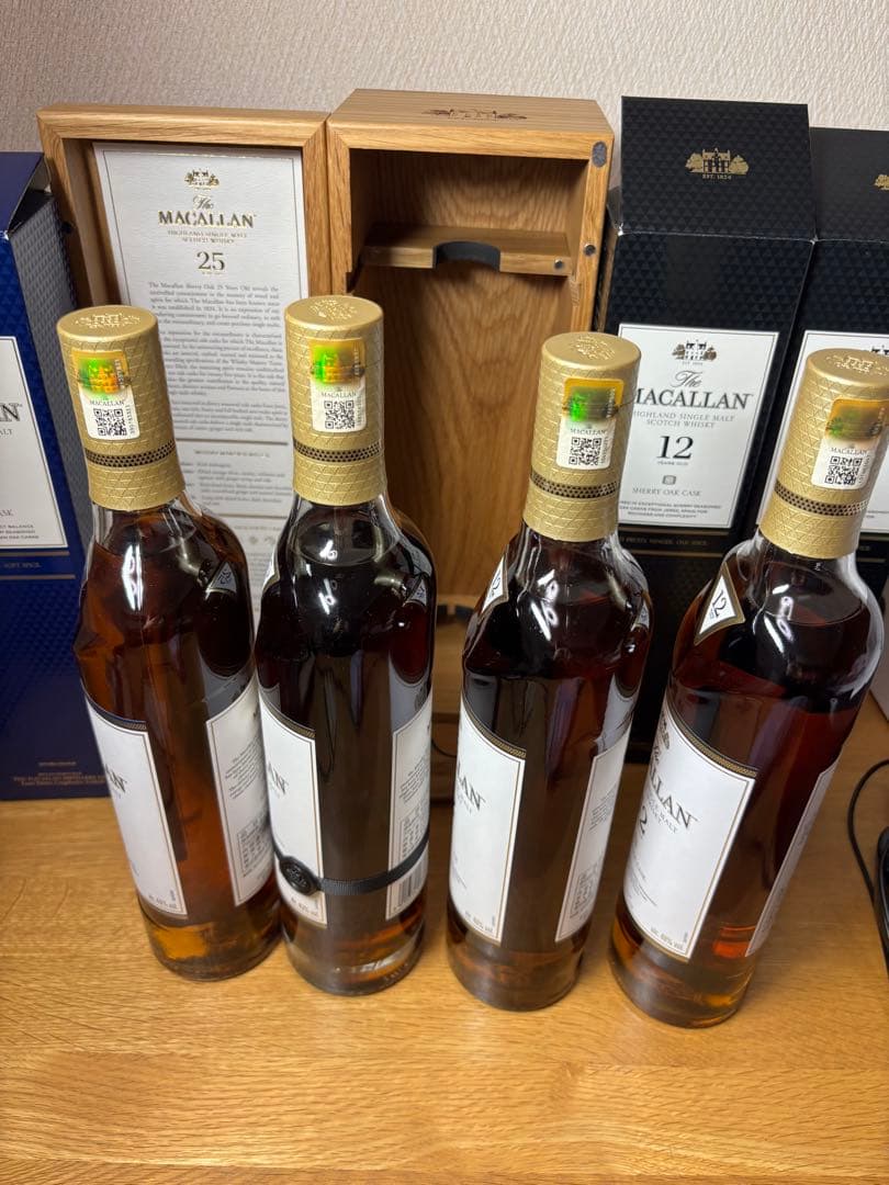 The Macallan 25年含む4本セット【サントリー正規品・新品未開封】