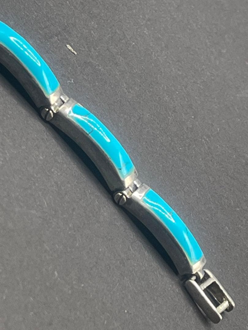 【激レア】シルバー925 ターコイズ？ バングル ブレスレット