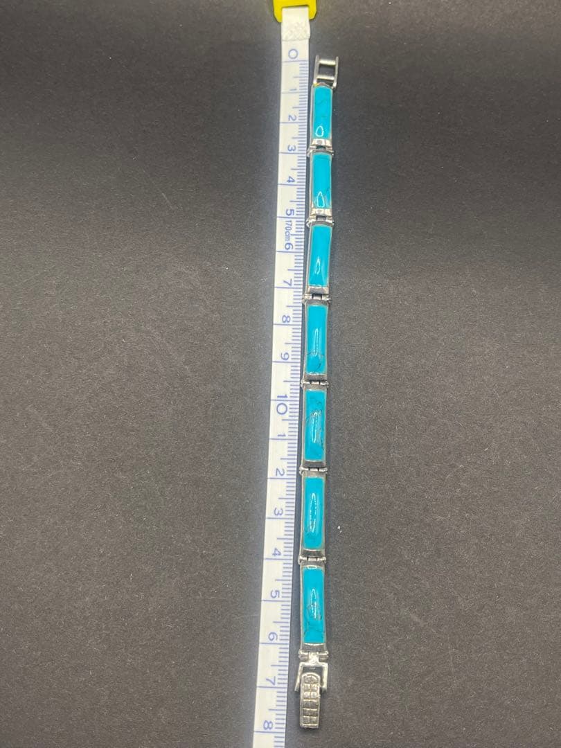 【激レア】シルバー925 ターコイズ？ バングル ブレスレット