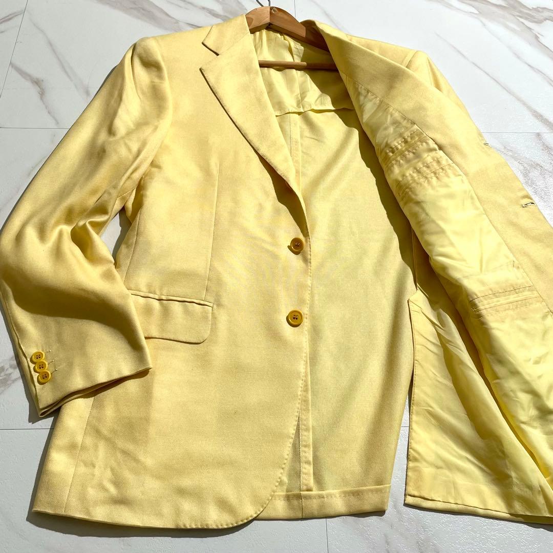 入手困難✨ ブリオーニ カシミヤ シルク テーラードジャケット イエロー