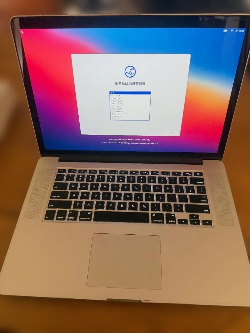 Apple MacBook Pro 本体 A1398 英字キーボード1TB