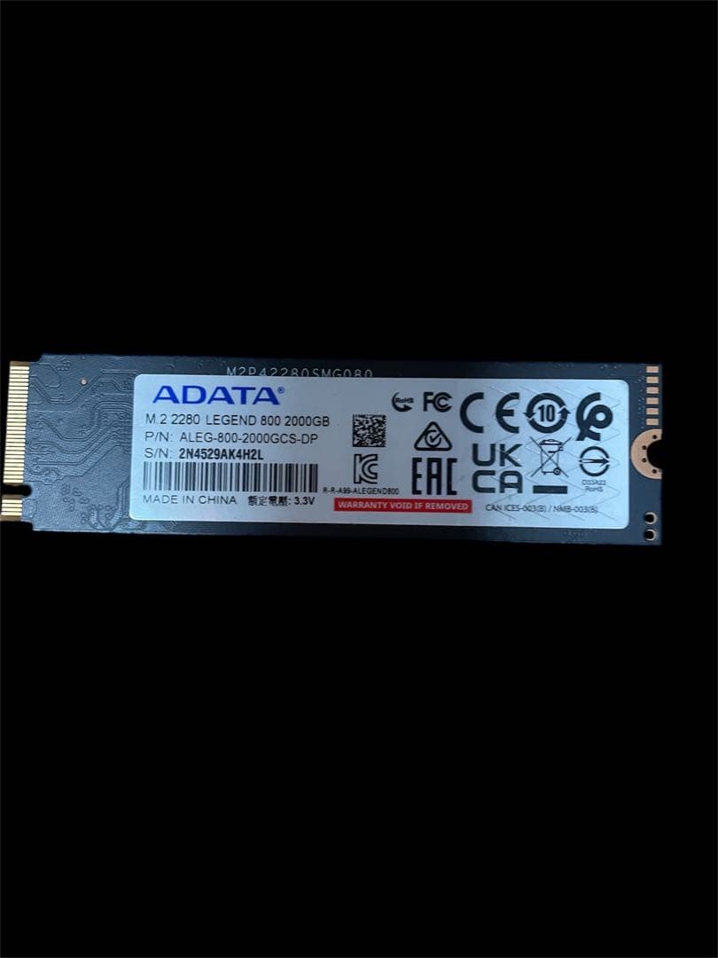 内蔵型SSD ADATA LEGEND 800 2000GB M.2 SSD