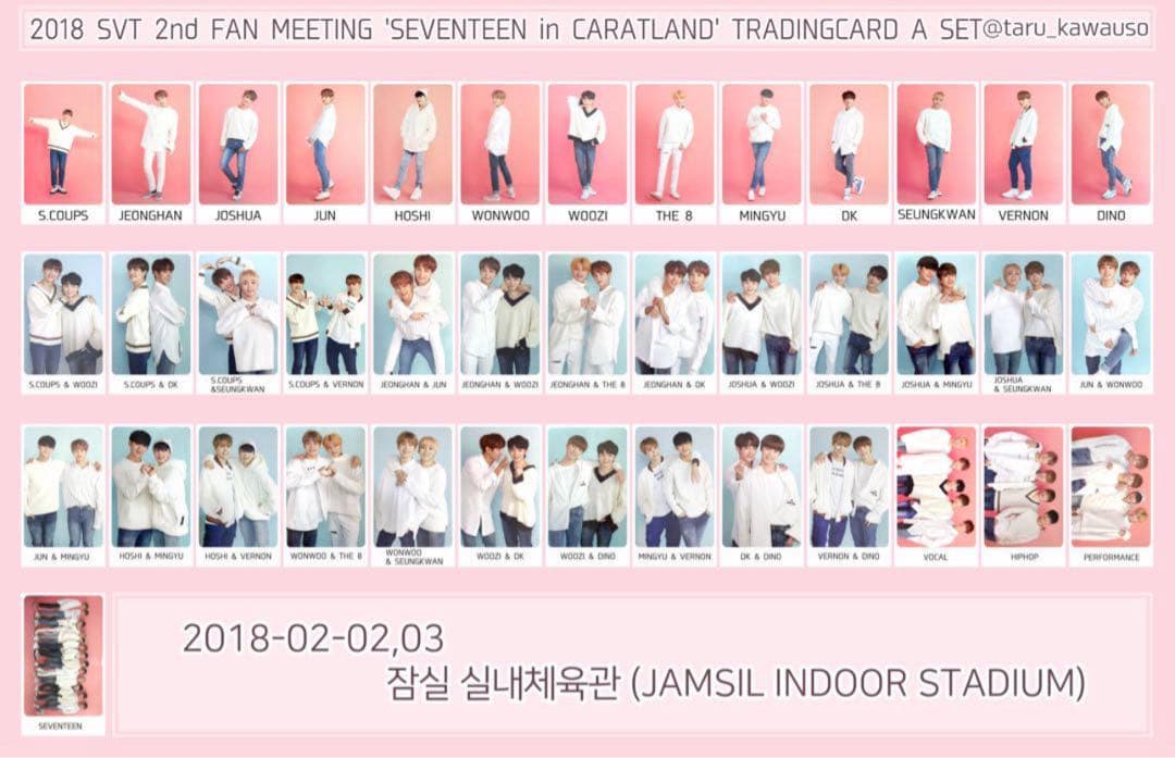 【希少】SEVENTEEN CARAT LAND トレカ コンプ A,Bセット