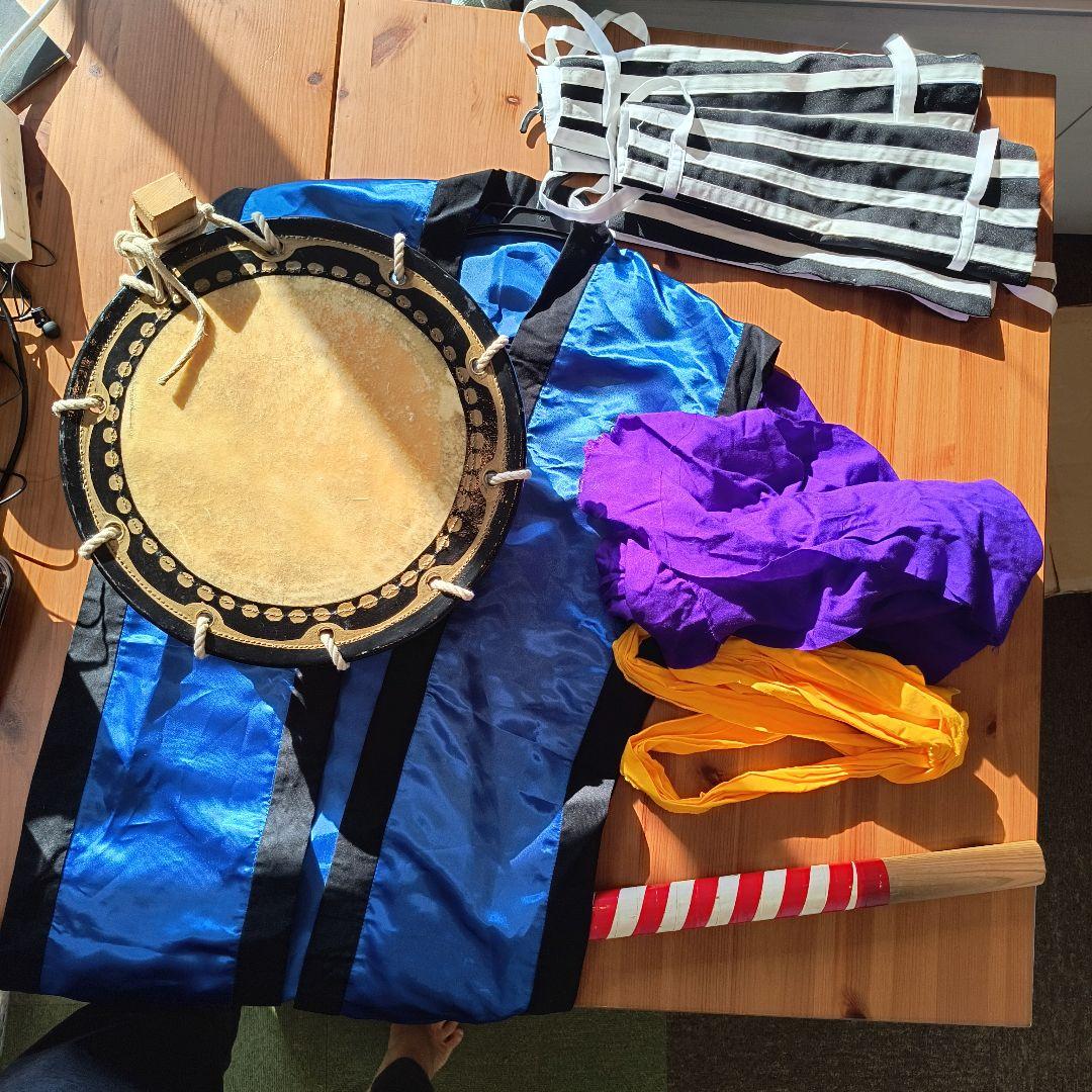 沖縄 エイサー太鼓　衣装一式