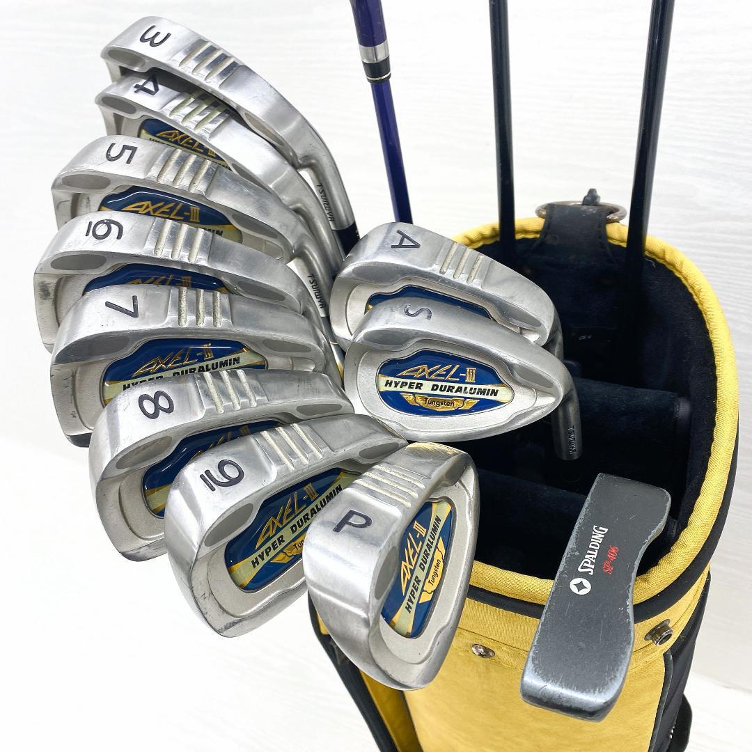 【格安‼】 AXEL アクセル メンズ ゴルフクラブ 初心者 セット 14本 R