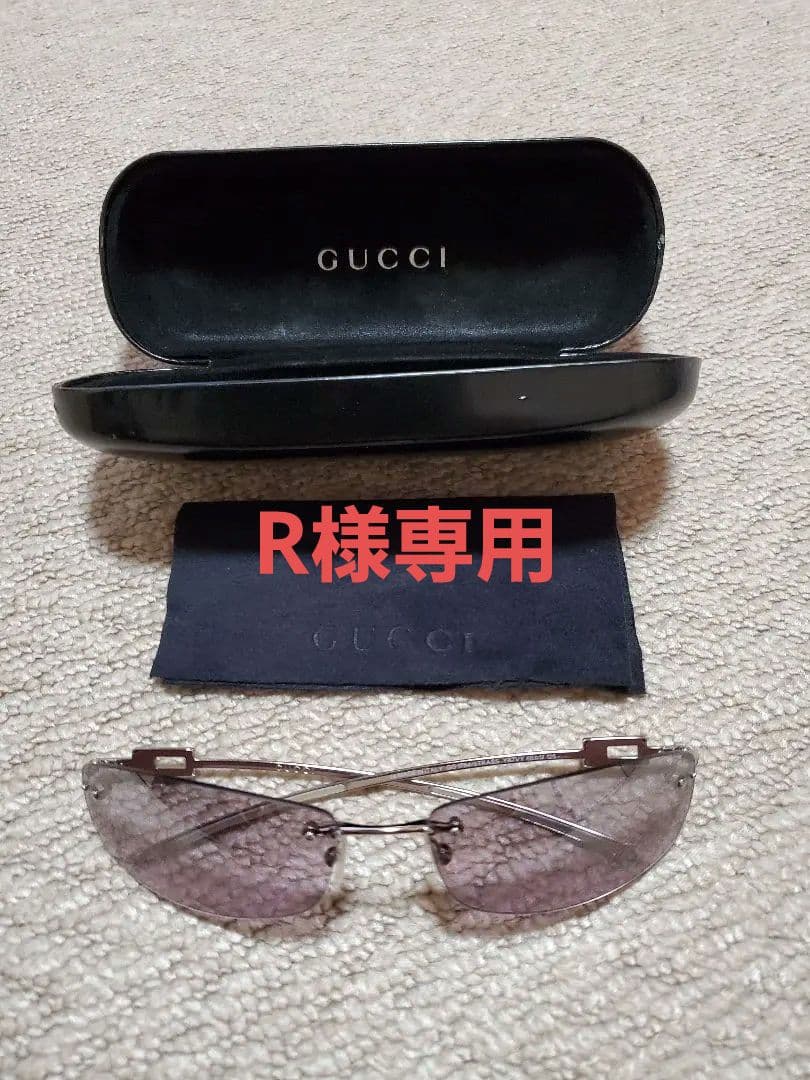 ※Rです。GUCCI グッチ メンズ メタルフレーム サングラス