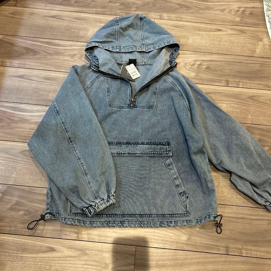【新品未使用】アノラックパーカー　デニム　フーディ　ヤマダヤ