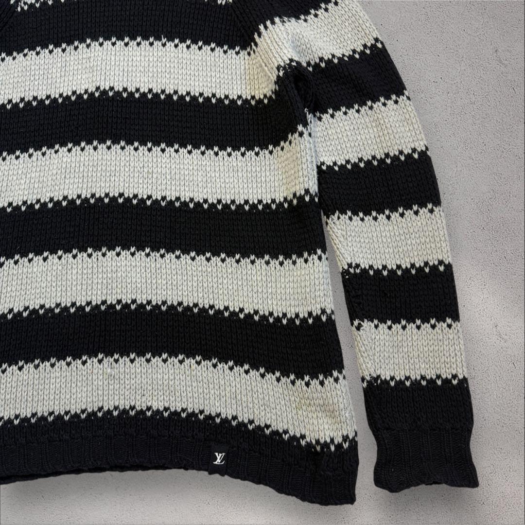 Louis Vuitton ルイヴィトン カシミヤ混 ニット ロゴ刺繍 L