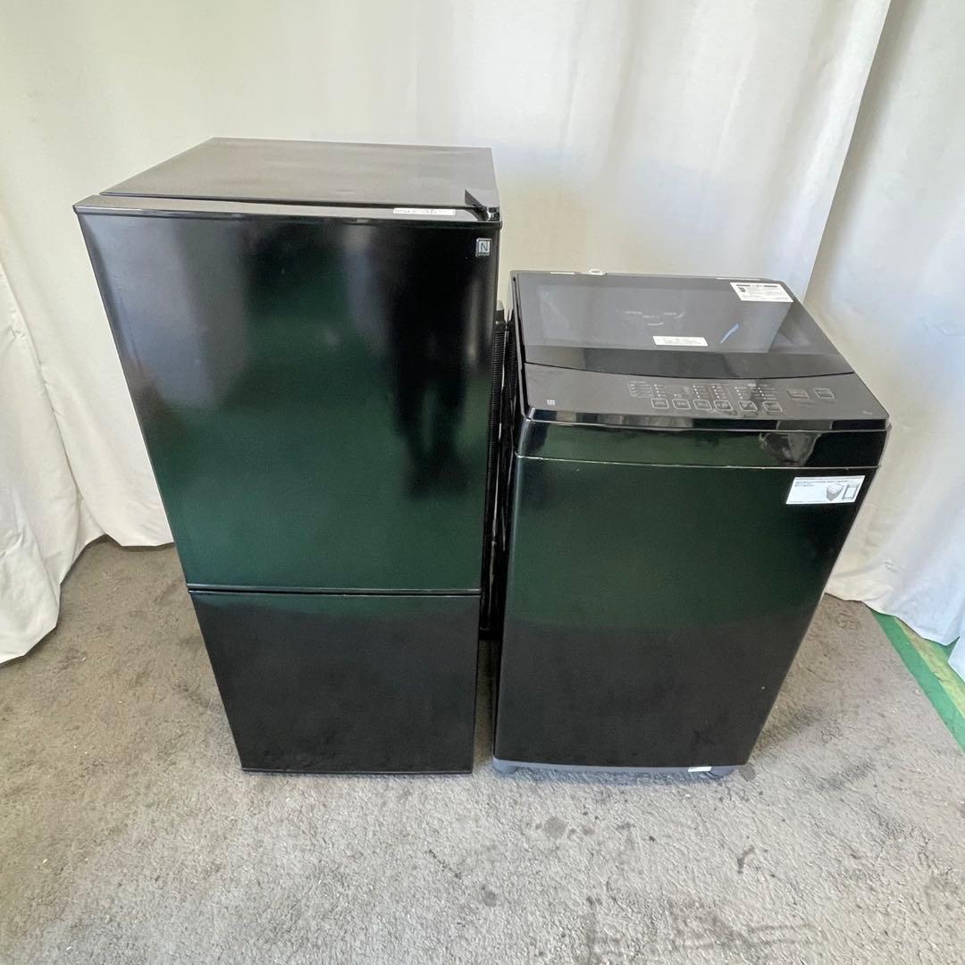 一人暮らし　冷蔵庫　洗濯機6㌔　ニトリ　設置無料　単身セット　黒　綺麗　安い