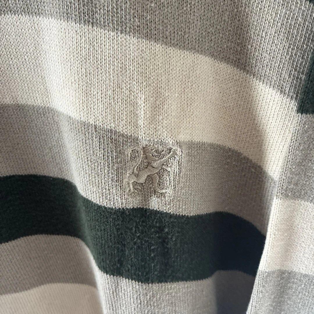 90sOLDSTUSSY紺タグオールドステューシーボーダーニットセーターLメンズ