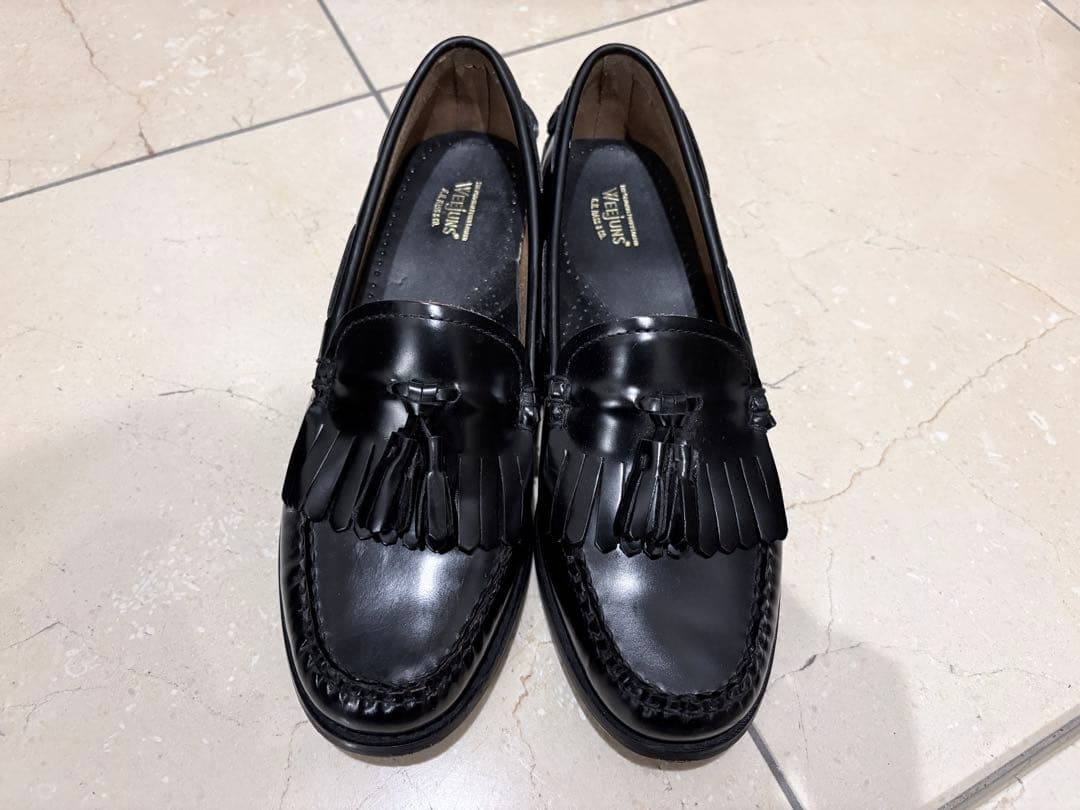 G.H. Bass & Co. ブラックタッセルローファー/US8.0・25cm