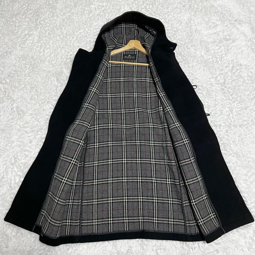 美品 バーバリー L相当 ダッフルコート ロング丈 ノバチェック ハウスチェック
