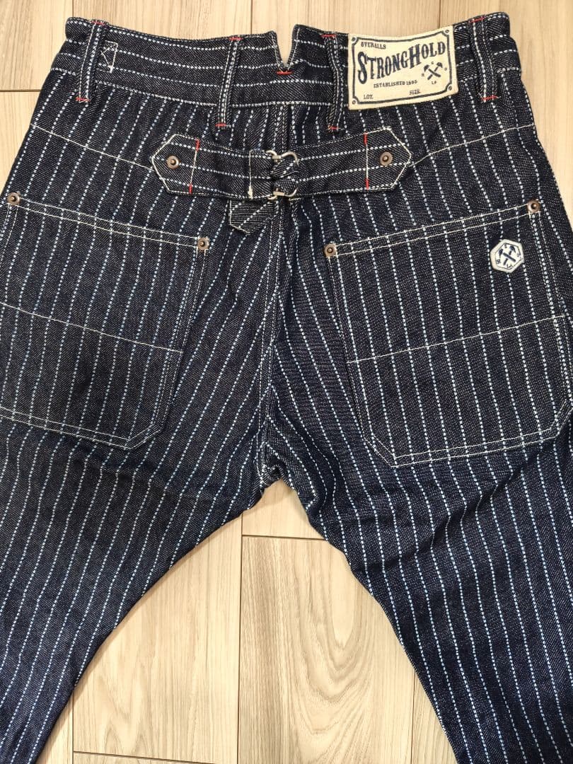【希少】STRONGHOLD ウォバッシュ ヒッコリー デニム シンチバック