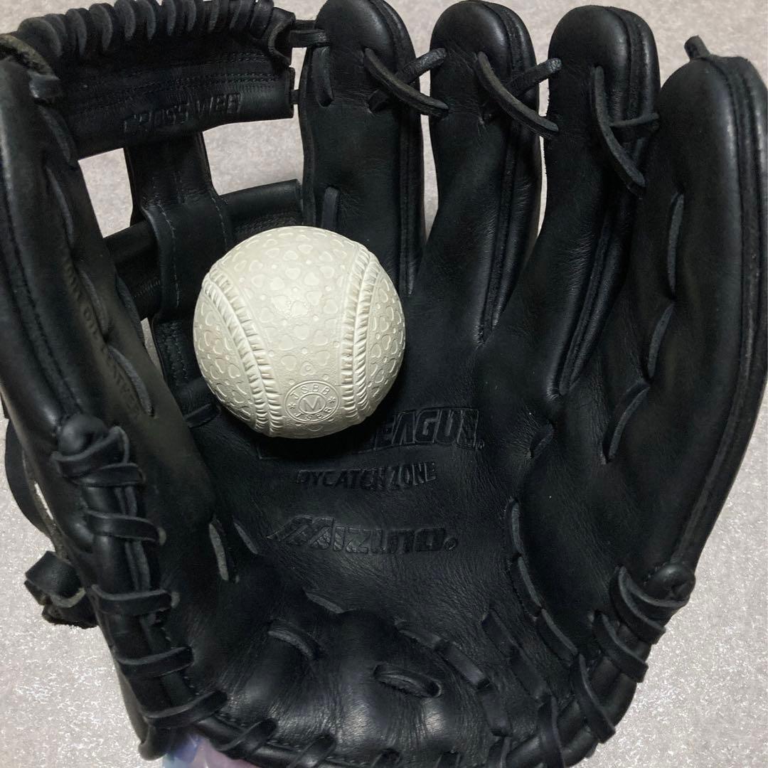 ミズノ 赤ビュー 一般 大人用 軟式 内野 野球 グローブ グラブ ◯日本製