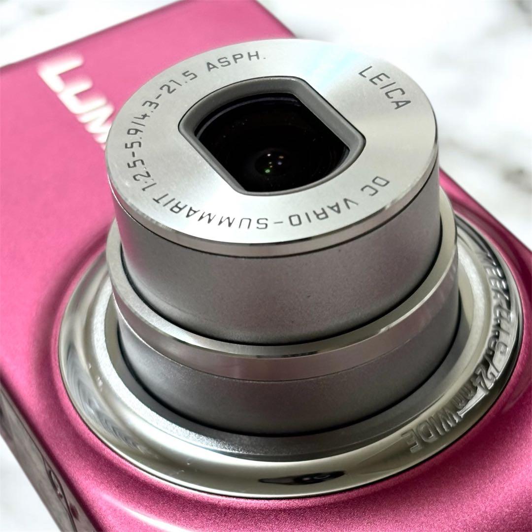 【美品】 Panasonic LUMIX DMC-FX77 ピンク コンデジ