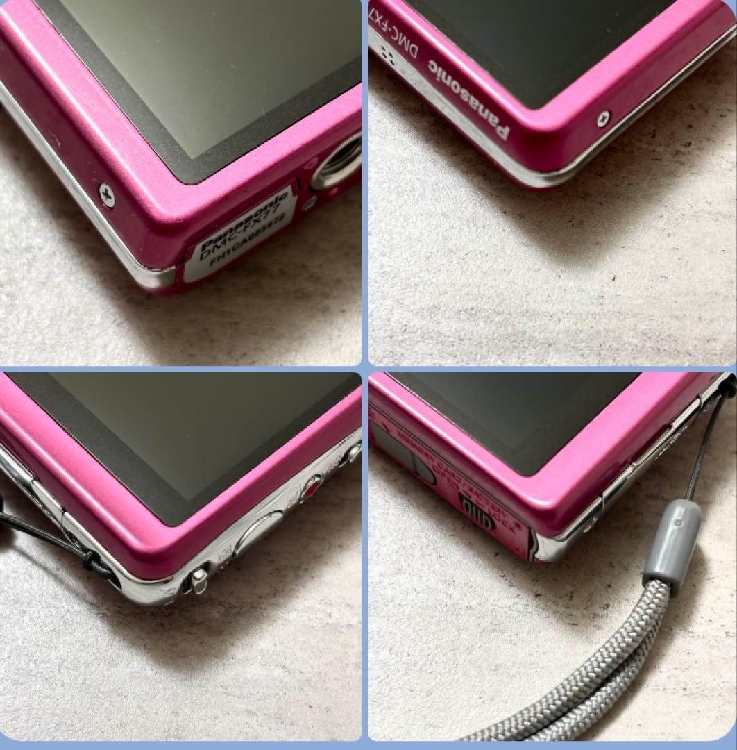 【美品】 Panasonic LUMIX DMC-FX77 ピンク コンデジ