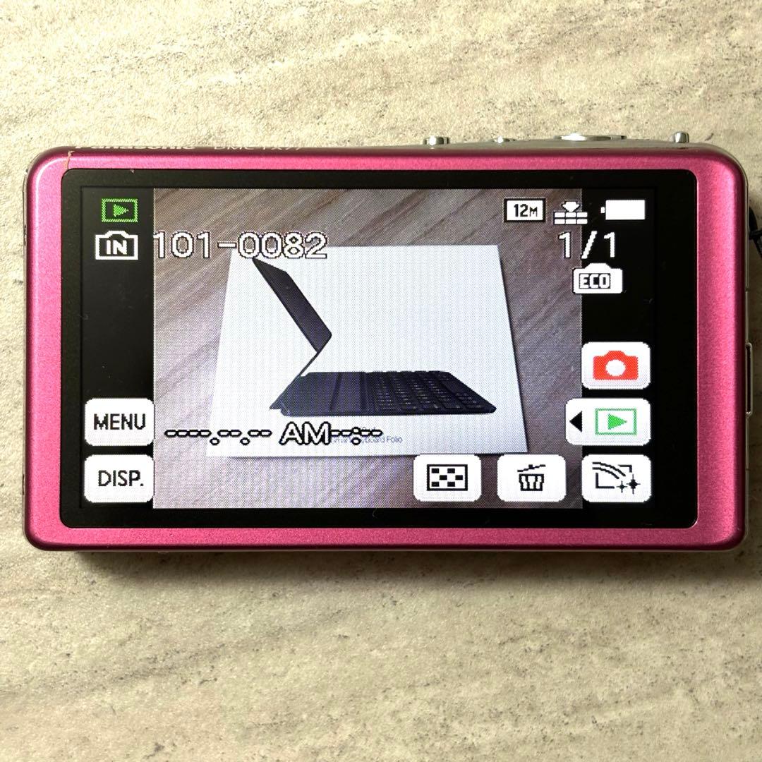 【美品】 Panasonic LUMIX DMC-FX77 ピンク コンデジ