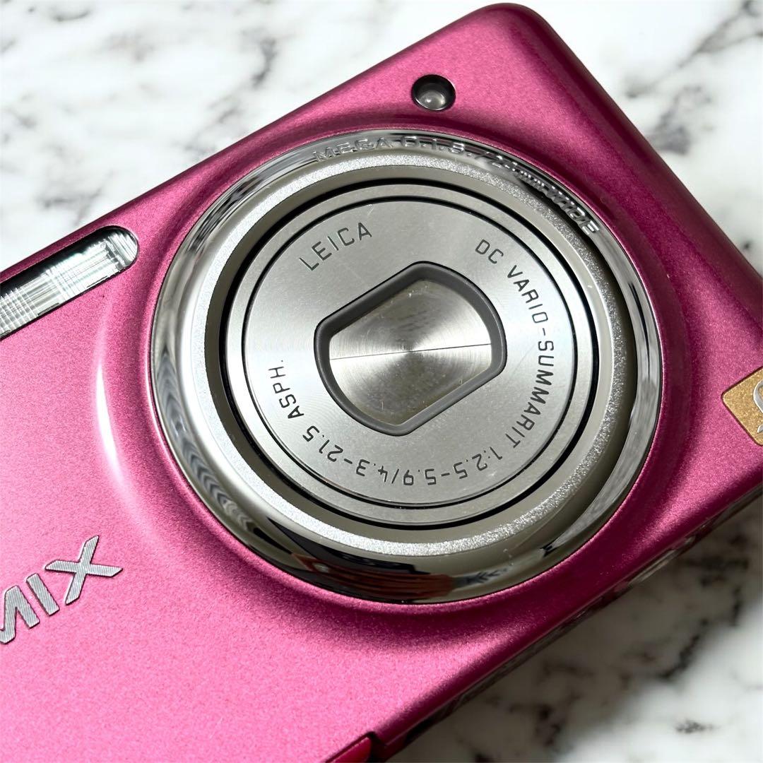 【美品】 Panasonic LUMIX DMC-FX77 ピンク コンデジ