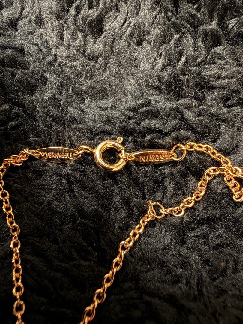 美品　ティファニー インターロッキング ネックレス　ダブルリング　1837