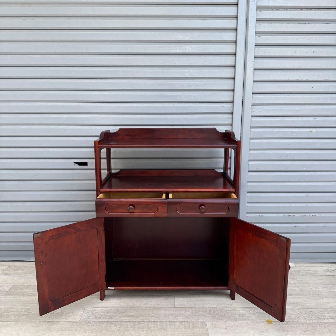 カリモク オールドカリモク 電話台 ファックス台 キャビネット　karimoku