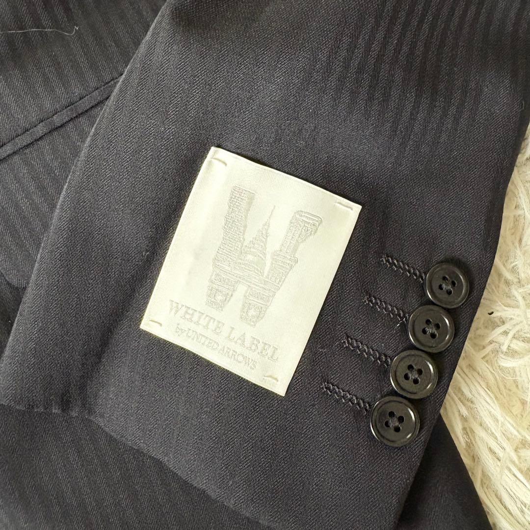 【未使用】ユナイテッドアローズ スーツ セットアップ ネイビー ホワイトレーベル