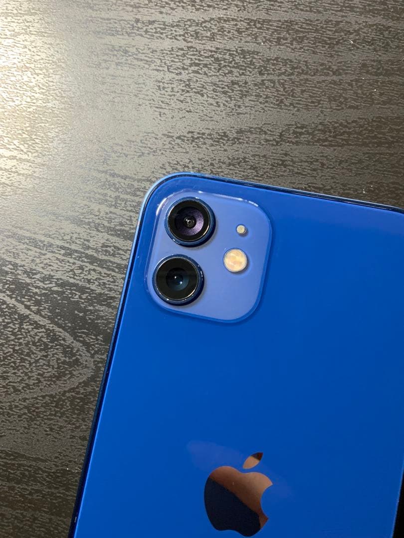 iPhone12 128GB SIMフリー ブルー ケース・レンズカバー付き