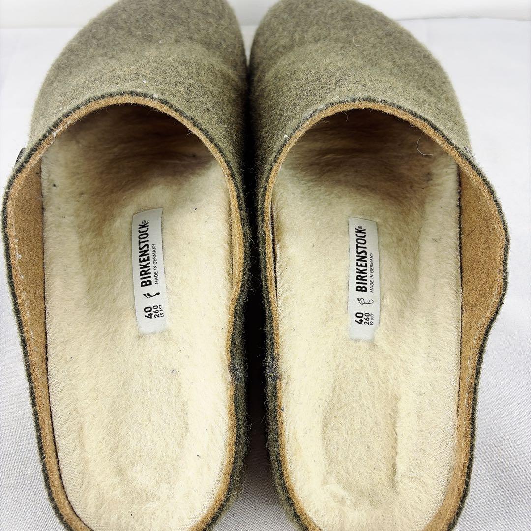 希少✨ビルケンシュトック　イタリア製　ウール　カプラン　サボサンダル　40 ボア