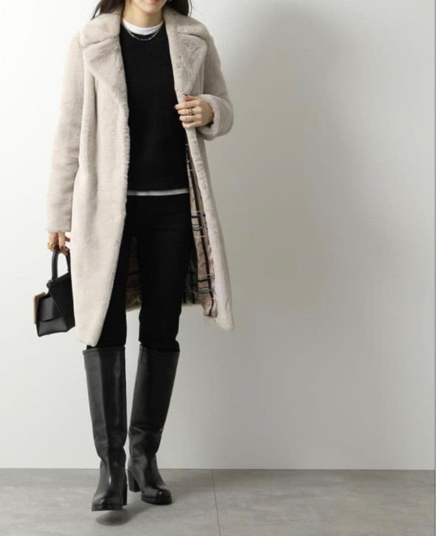 HERNO 24AW SOFT FAUX FUR COAT エコファーコート