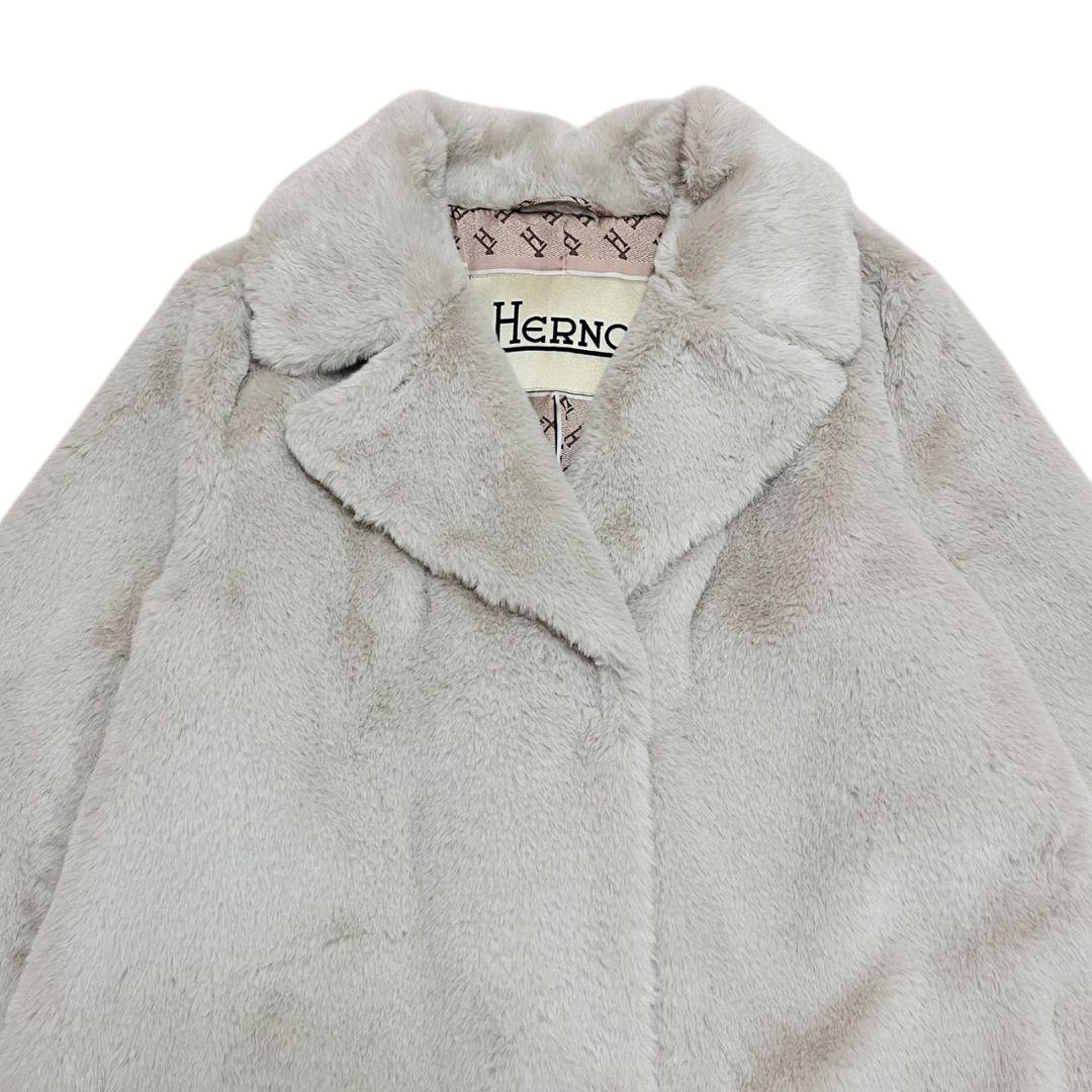 HERNO 24AW SOFT FAUX FUR COAT エコファーコート