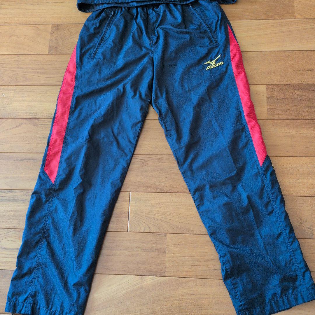 ［ミズノプロ］侍ジャパンモデルウィンドブレーカー上下 サイズ0 ネイビー/レッド