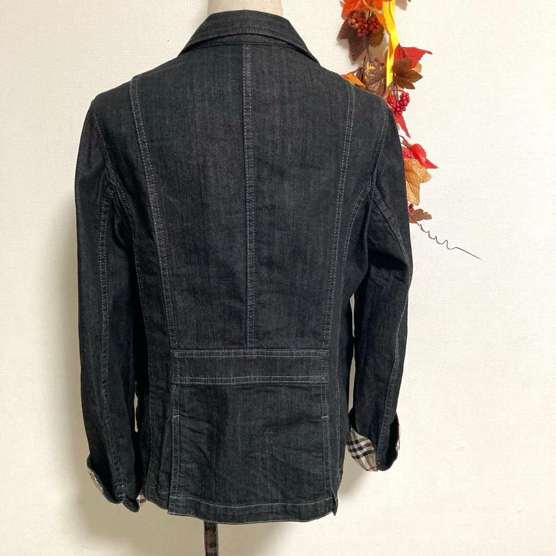 【大きいサイズ 】バーバリーロンドン デニムジャケット ノバチェック 46希少
