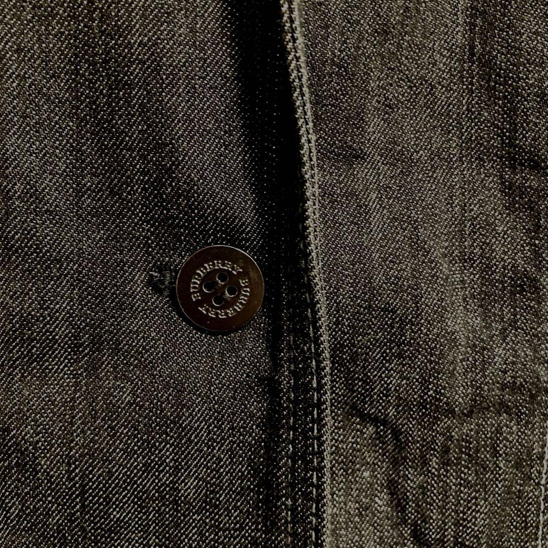 【大きいサイズ 】バーバリーロンドン デニムジャケット ノバチェック 46希少