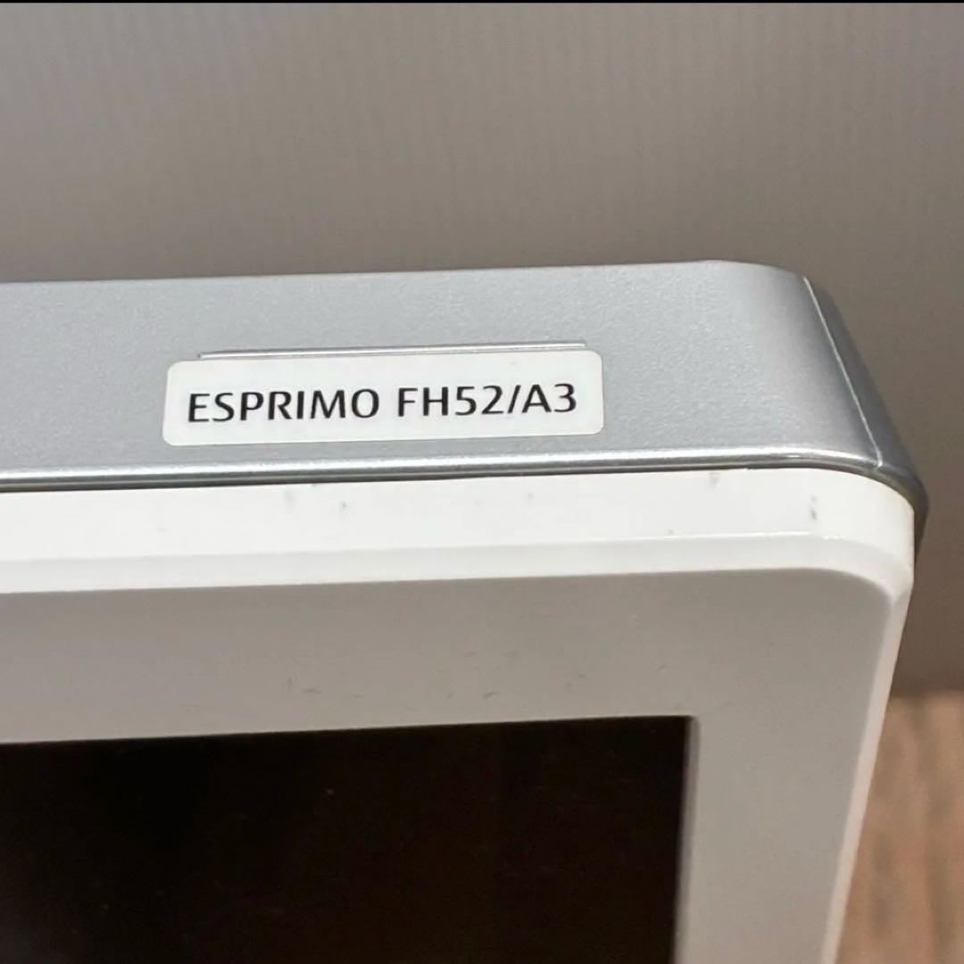 富士通　23インチモニター一体型パソコン　ESPRIMO FH52/A3