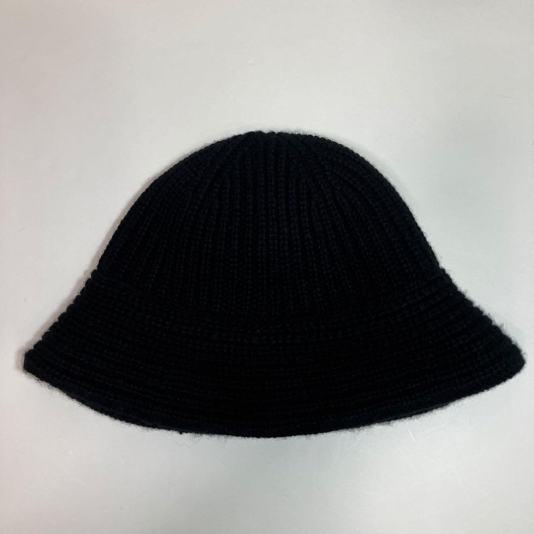CELINE カシミヤ バケットハット ブラック　セリーヌ トリオンフ　男女兼用