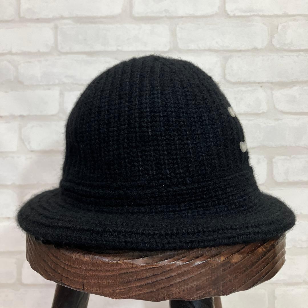 CELINE カシミヤ バケットハット ブラック　セリーヌ トリオンフ　男女兼用